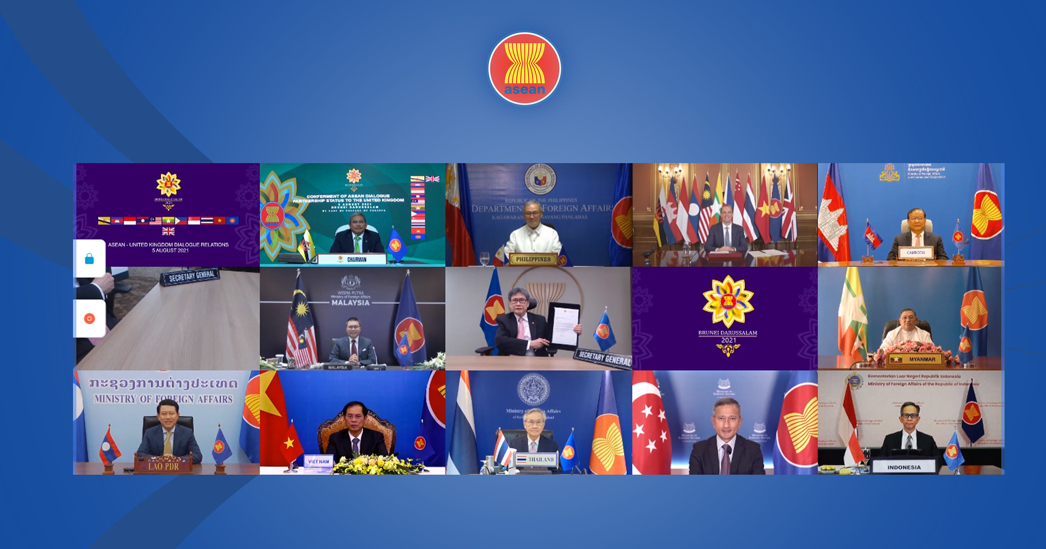 Ceremony On The Conferment Of Asean Dialogue Partner Status To The United Kingdom Asean