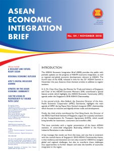 ASEAN Economic Integration Brief - Volume November 2018 Number 4 ...