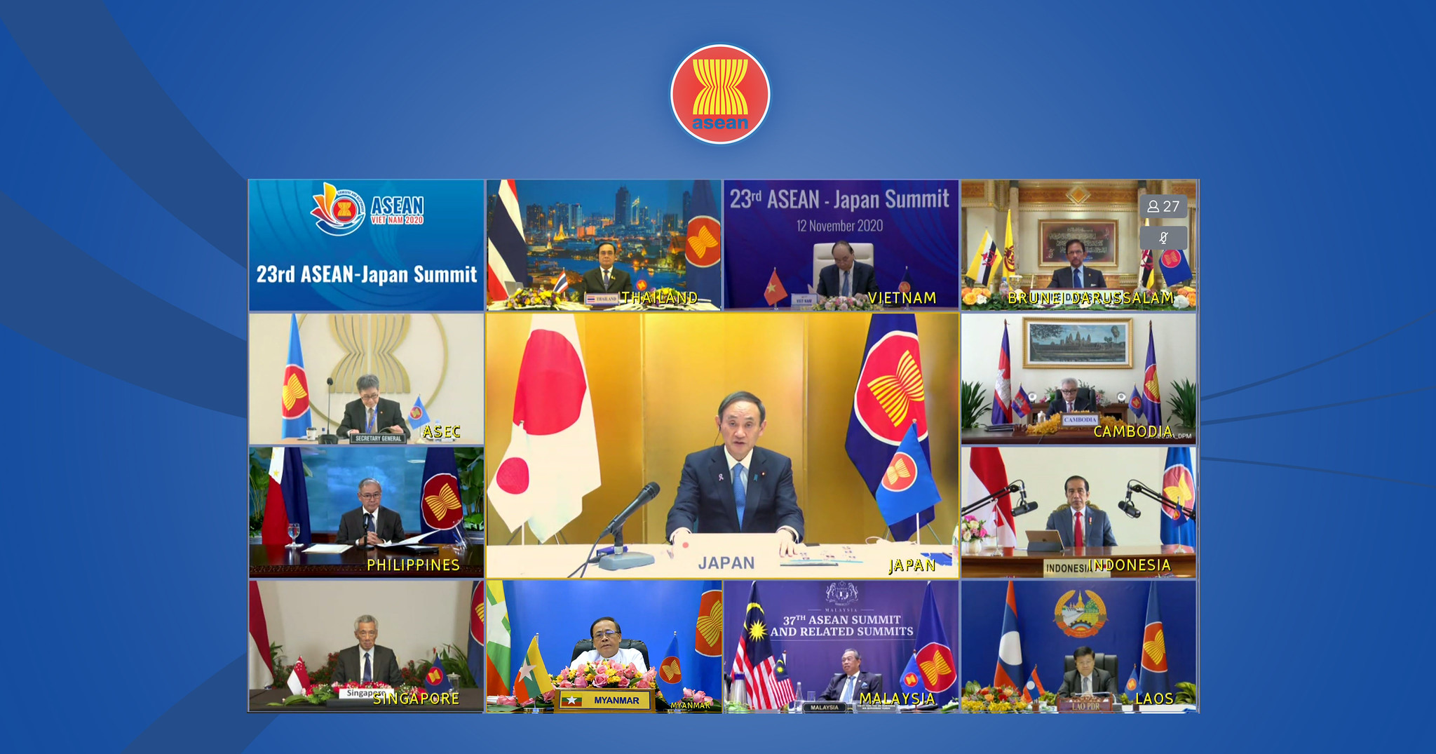 Joint Statement Of The 23rd Asean Japan Summit On Cooperation On Asean Outlook On The Indo 3750