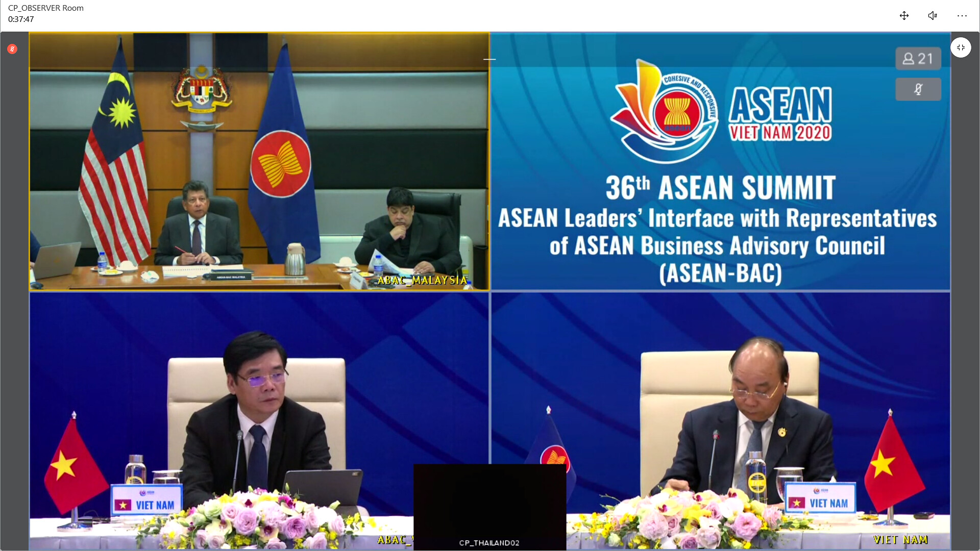 36th ASEAN Summit_ASEAN Leaders' Interface With Representatives Of ...