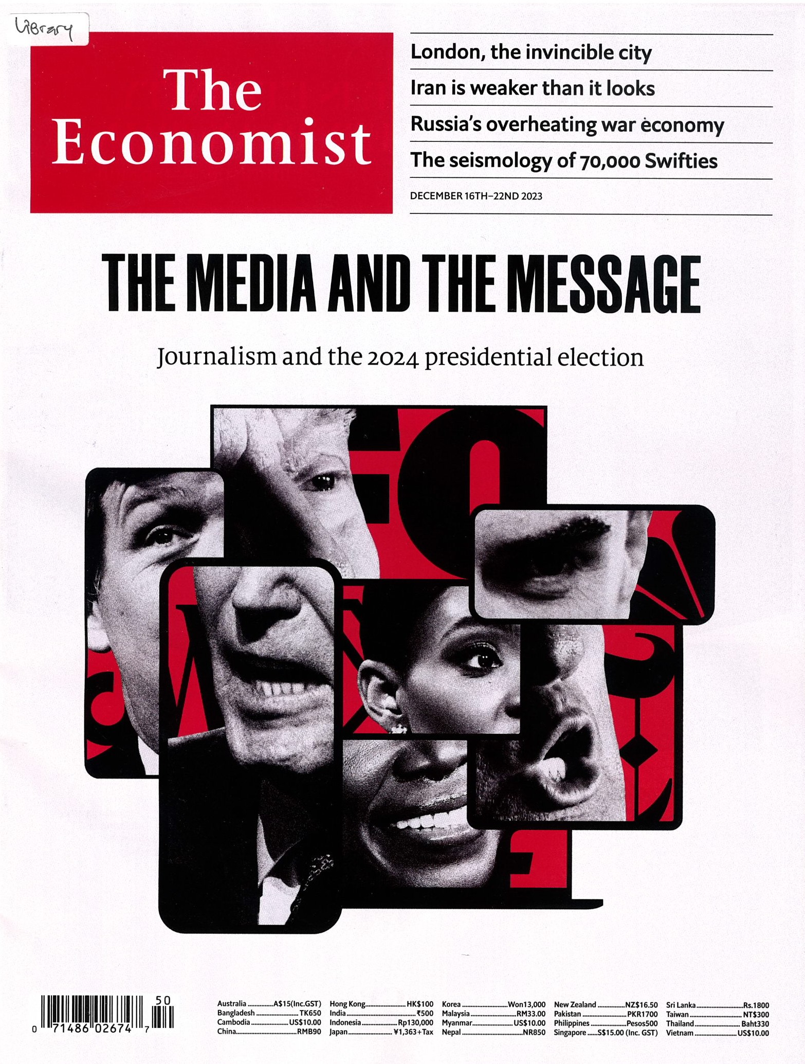 The Economist The Media and the Message journalism and the 2024