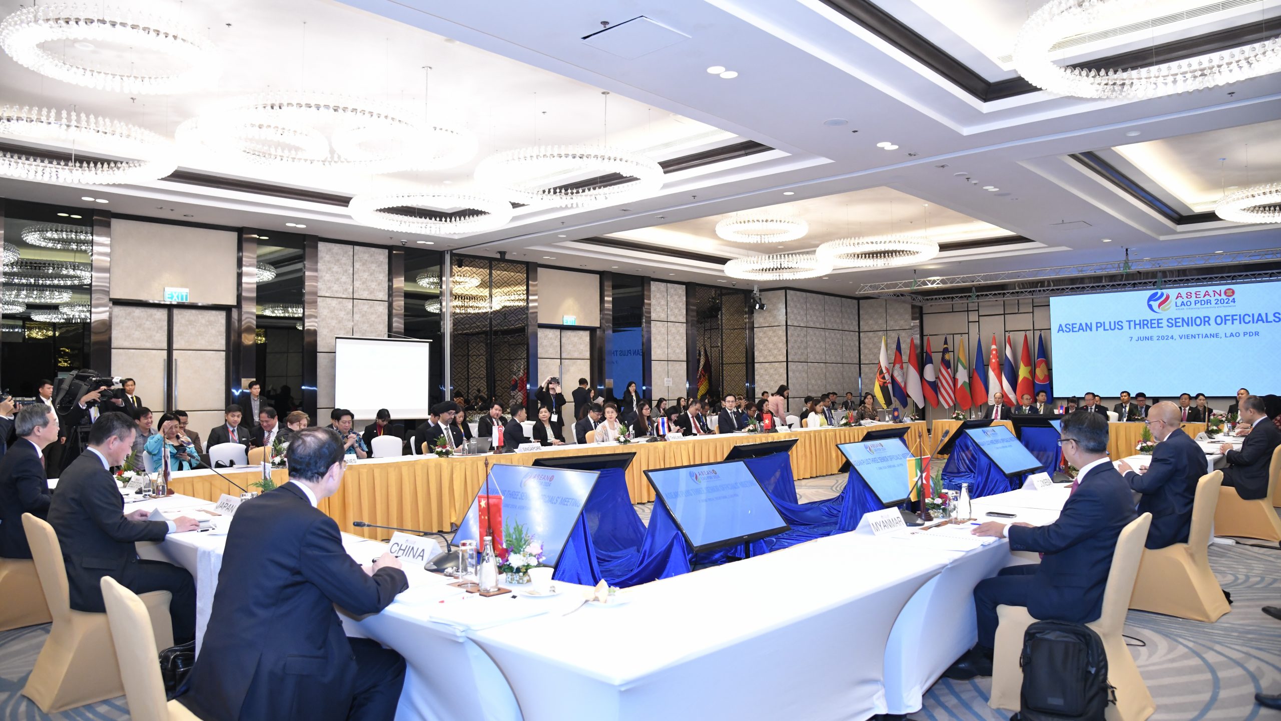 Asean Plus Three Senior Officials Meeting Convenes In Vientiane Lao