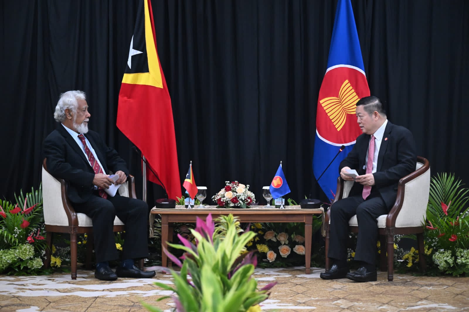 東ティモール民主共和国首相がASEAN事務総長およびASEAN常任代表委員会と会談