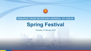 Secretary-General of ASEAN addresses Spring Festival in video message