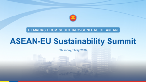 Secretary-General of ASEAN Delivers Pre-recorded Remarks at the ASEAN–EU Sustainability Summit