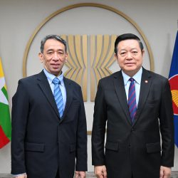 Secretary-General of ASEAN Receives Farewell Call from the Permanent Representative of the Republic of the Union of Myanmar to ASEAN