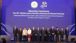 The 29th ASEAN Labour Ministers Meeting opens in Bangkok with welcome remarks by the Prime Minister of the Kingdom of Thailand