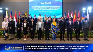 The 41st Meeting of the ASEAN-IPR Governing Council and 12th Interface Meeting between the Governing Council and the Advisory Board of ASEAN-IPR discusses initiatives to strengthen peace resilience and conflict prevention in the region.