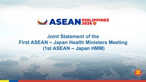 Joint Statement of the First ASEAN – Japan Health Ministers Meeting (1st ASEAN – Japan HMM)