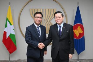 Secretary-General of ASEAN meets with the Chargé d’Affaires of the Permanent Mission of the Republic of the Union of Myanmar to ASEAN