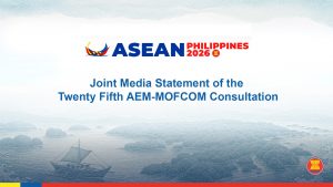 Joint Media Statement of the Twenty Fifth AEM-MOFCOM Consultation