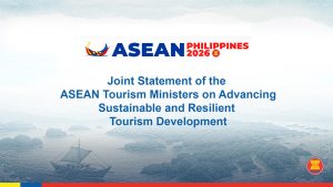 Joint Statement of the ASEAN Tourism Ministers on Advancing Sustainable and Resilient Tourism Development