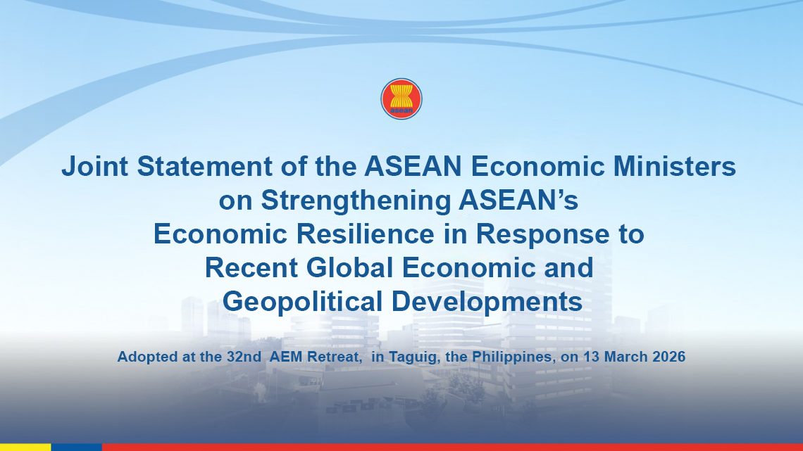 Joint Statement of the ASEAN Economic Ministers on Strengthening ASEAN ...